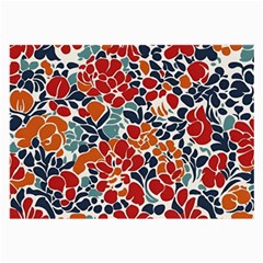 Colorfuleclecticfloralpattern Large Glasses Cloth