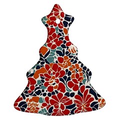 Colorfuleclecticfloralpattern Ornament (christmas Tree) 