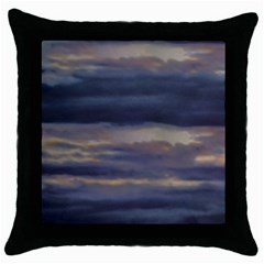 Twilight Serenade Print Throw Pillow Case (black)