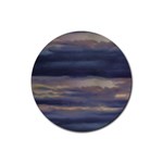 Twilight Serenade Print Rubber Coaster (Round) Front