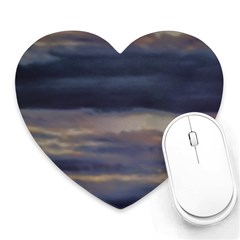 Twilight Serenade Print Heart Mousepad by dflcprintsclothing