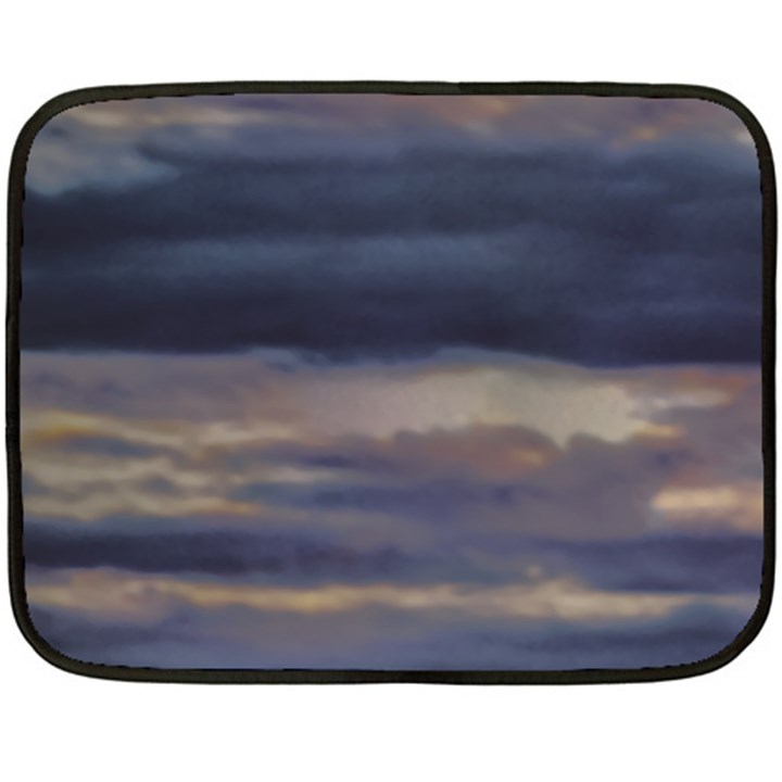 Twilight Serenade Print Two Sides Fleece Blanket (Mini)