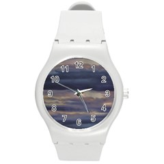 Twilight Serenade Print Round Plastic Sport Watch (m)