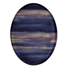 Twilight Serenade Print Oval Glass Fridge Magnet (4 Pack) by dflcprintsclothing