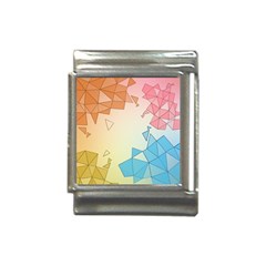 Background Pastel Geometric Lines Italian Charm (13mm) by anzea