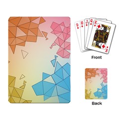 Background Pastel Geometric Lines Playing Cards Single Design (rectangle)