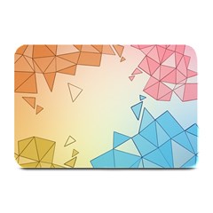 Background Pastel Geometric Lines Plate Mats by anzea