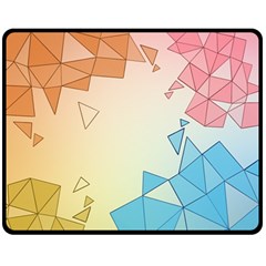 Background Pastel Geometric Lines Fleece Blanket (medium) by anzea