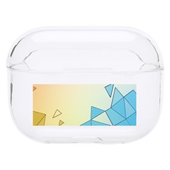 Background Pastel Geometric Lines Hard Pc Airpods Pro Case by anzea