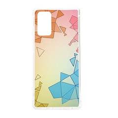 Background Pastel Geometric Lines Samsung Galaxy Note 20 Tpu Uv Case by anzea