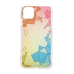 Background Pastel Geometric Lines Iphone 11 Pro Max 6 5 Inch Tpu Uv Print Case by anzea