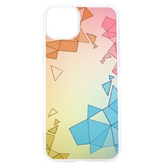 Background Pastel Geometric Lines Iphone 15 Pro Tpu Uv Print Case by anzea