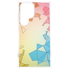 Background Pastel Geometric Lines Samsung Galaxy S24 Plus 6 7 Inch Tpu Uv Case