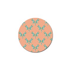 Turquoise Dragonfly Insect Paper Golf Ball Marker (4 Pack) by anzea