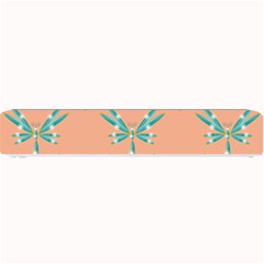 Turquoise Dragonfly Insect Paper Small Bar Mat by anzea