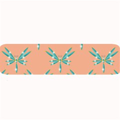 Turquoise Dragonfly Insect Paper Large Bar Mat by anzea