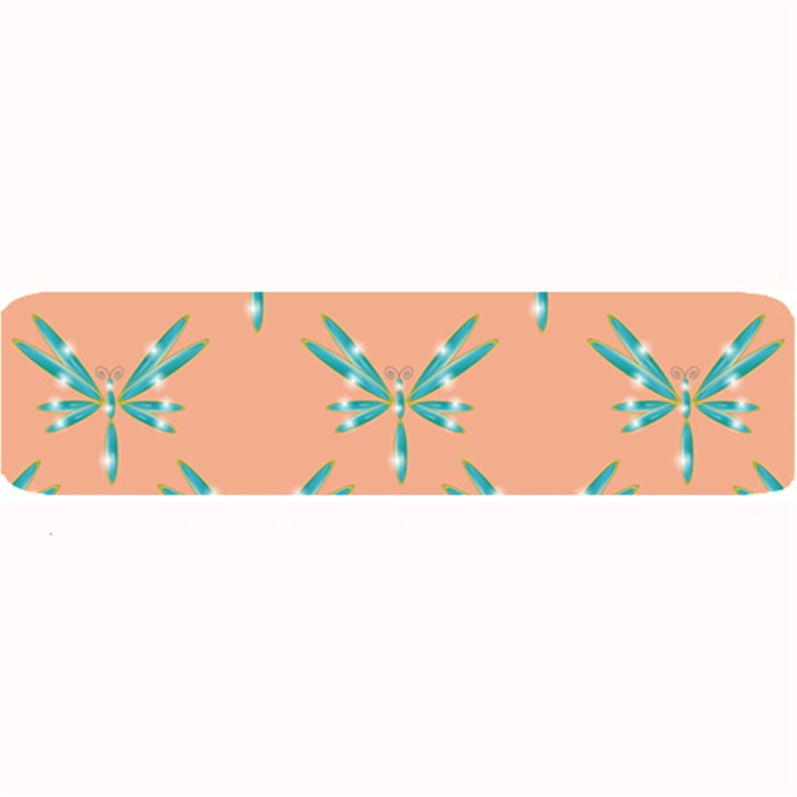 Turquoise Dragonfly Insect Paper Large Bar Mat