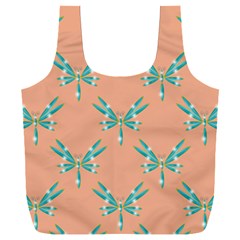 Turquoise Dragonfly Insect Paper Full Print Recycle Bag (xxxl)