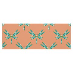 Turquoise Dragonfly Insect Paper Banner And Sign 8  X 3  by anzea