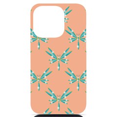 Turquoise Dragonfly Insect Paper Iphone 14 Pro Black Uv Print Case by anzea