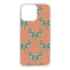 Turquoise Dragonfly Insect Paper Iphone 14 Pro Max Tpu Uv Print Case by anzea