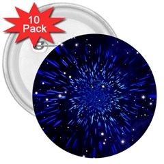 Star Universe Space Starry Sky 3  Buttons (10 Pack)  by anzea