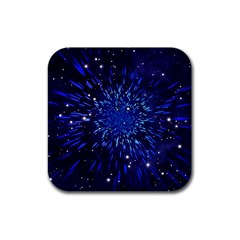 Star Universe Space Starry Sky Rubber Coaster (square) by anzea