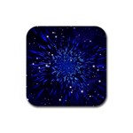 Star Universe Space Starry Sky Rubber Square Coaster (4 pack) Front