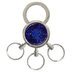 Star Universe Space Starry Sky 3-ring Key Chain by anzea