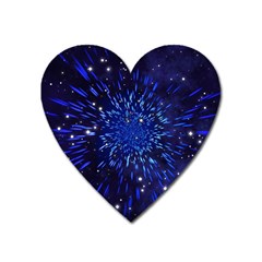 Star Universe Space Starry Sky Heart Magnet by anzea