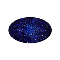 Star Universe Space Starry Sky Sticker Oval (100 Pack) by anzea