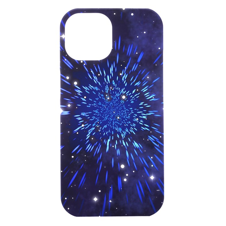 Star Universe Space Starry Sky iPhone 15 Black UV Print PC Hardshell Case