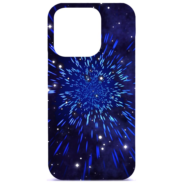 Star Universe Space Starry Sky iPhone 15 Pro Black UV Print PC Hardshell Case