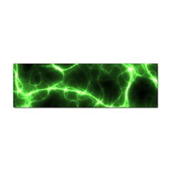 Lightning Electricity Pattern Green Sticker (bumper)