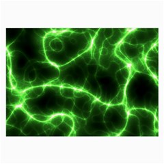 Lightning Electricity Pattern Green Large Glasses Cloth by anzea