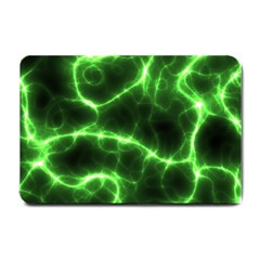 Lightning Electricity Pattern Green Small Doormat