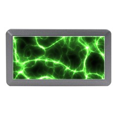 Lightning Electricity Pattern Green Memory Card Reader (mini) by anzea