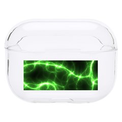 Lightning Electricity Pattern Green Hard Pc Airpods Pro Case by anzea