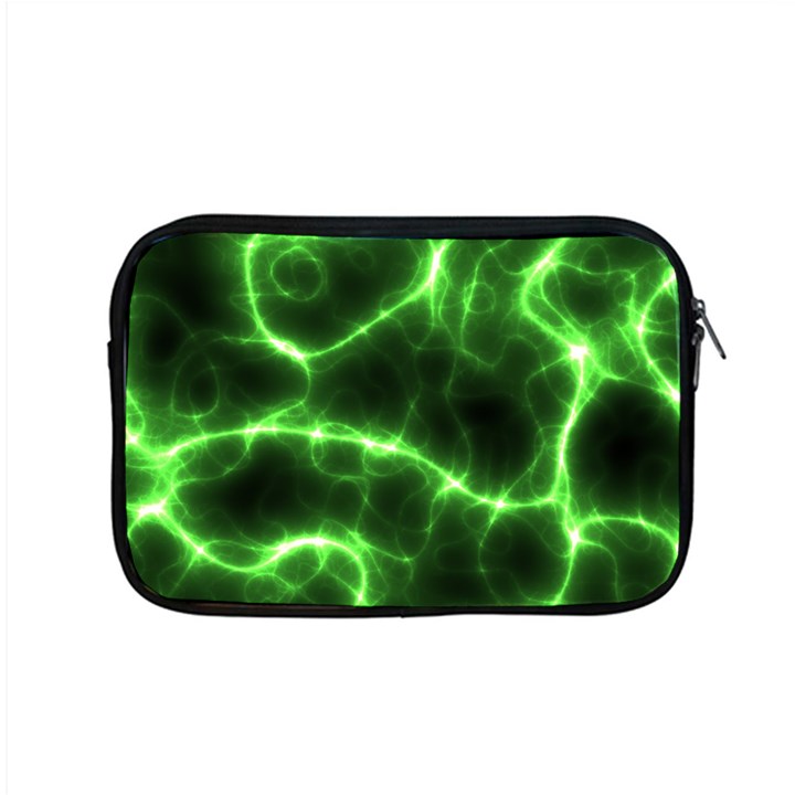 Lightning Electricity Pattern Green Apple MacBook Pro 15  Zipper Case