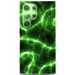 Lightning Electricity Pattern Green Samsung Galaxy S24 Ultra 6 9 Inch Black Tpu Uv Case