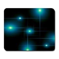 Light Shining Lighting Blue Night Large Mousepad by anzea