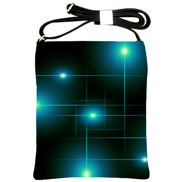 Light Shining Lighting Blue Night Shoulder Sling Bag