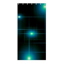 Light Shining Lighting Blue Night Shower Curtain 36  X 72  (stall)  by anzea