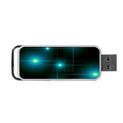 Light Shining Lighting Blue Night Portable Usb Flash (one Side) by anzea