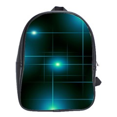 Light Shining Lighting Blue Night School Bag (xl) by anzea