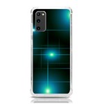 Light Shining Lighting Blue Night Samsung Galaxy S20 6.2 Inch TPU UV Case Front