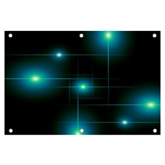 Light Shining Lighting Blue Night Banner And Sign 6  X 4 