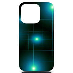 Light Shining Lighting Blue Night Iphone 14 Pro Black Uv Print Case by anzea