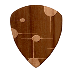 Light Shining Lighting Blue Night Wood Guitar Pick (set Of 10) by anzea