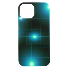 Light Shining Lighting Blue Night Iphone 15 Black Uv Print Pc Hardshell Case